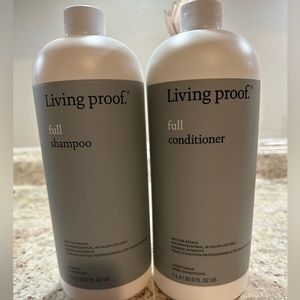 Living Proof Shampoo and Conditioner liter bottles new and unopened